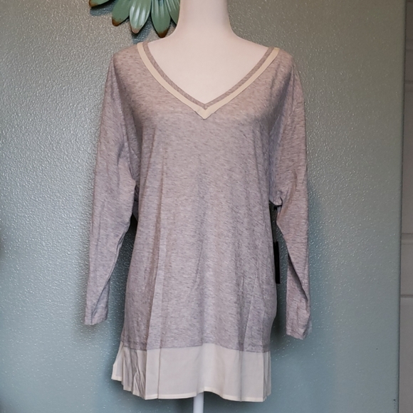 Vince Camuto Tops - Vince Camuto Woven Hem Layered Top